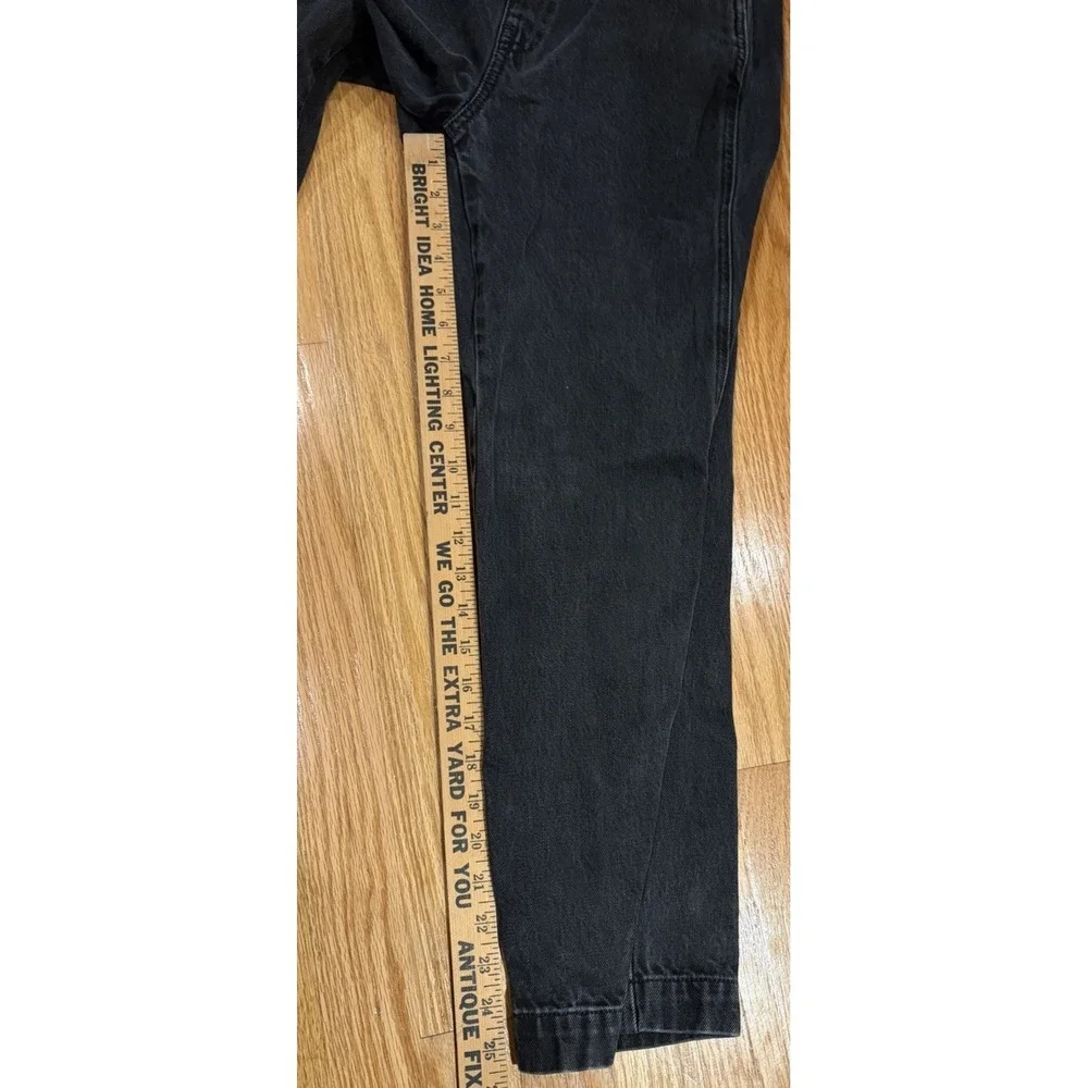MADEWELL black denim bib jean overalls EXTRA SMALL tag 90s y2k retro - Picture 6 of 9